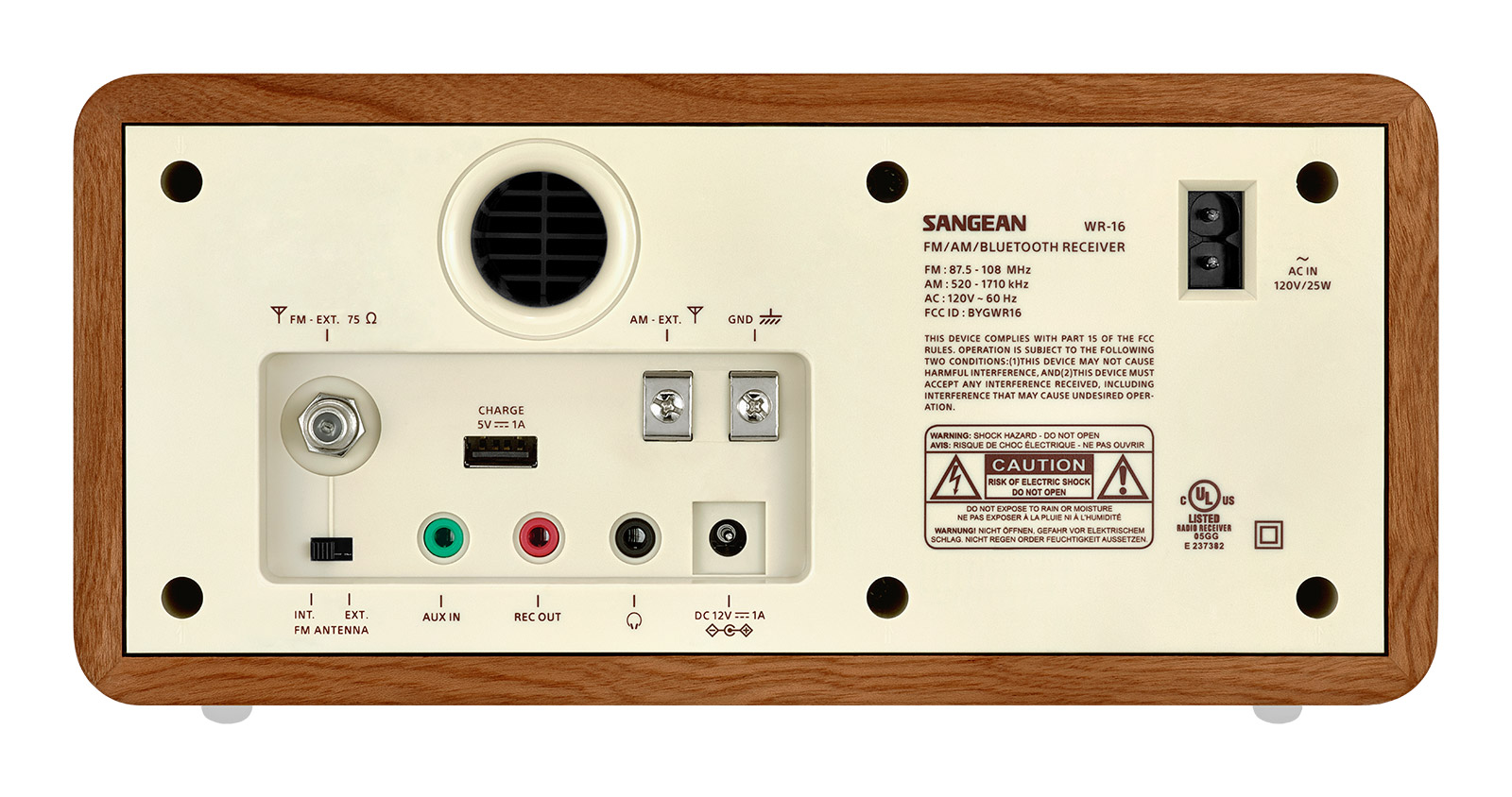 Radio de table AM/FM Analogue et Bluetooth WR-16