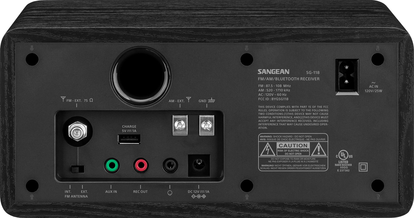 RADIO DE TABLE AM/FM ANALOGUE ET BLUETOOTH SG-118