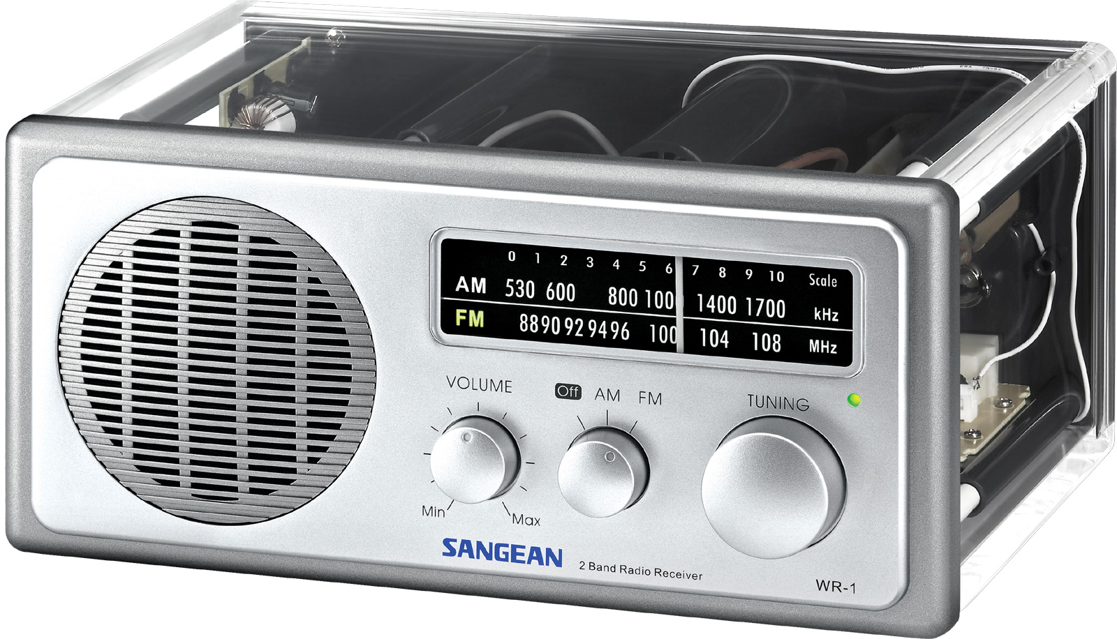 Radio de table AM / FM Analog Transparent WR-1CL